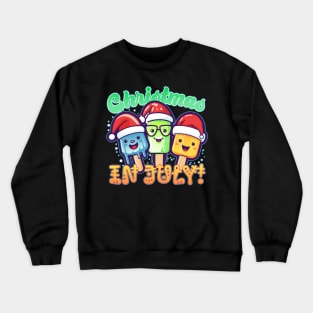 Christmas in July Chibi Popsicles Crewneck Sweatshirt